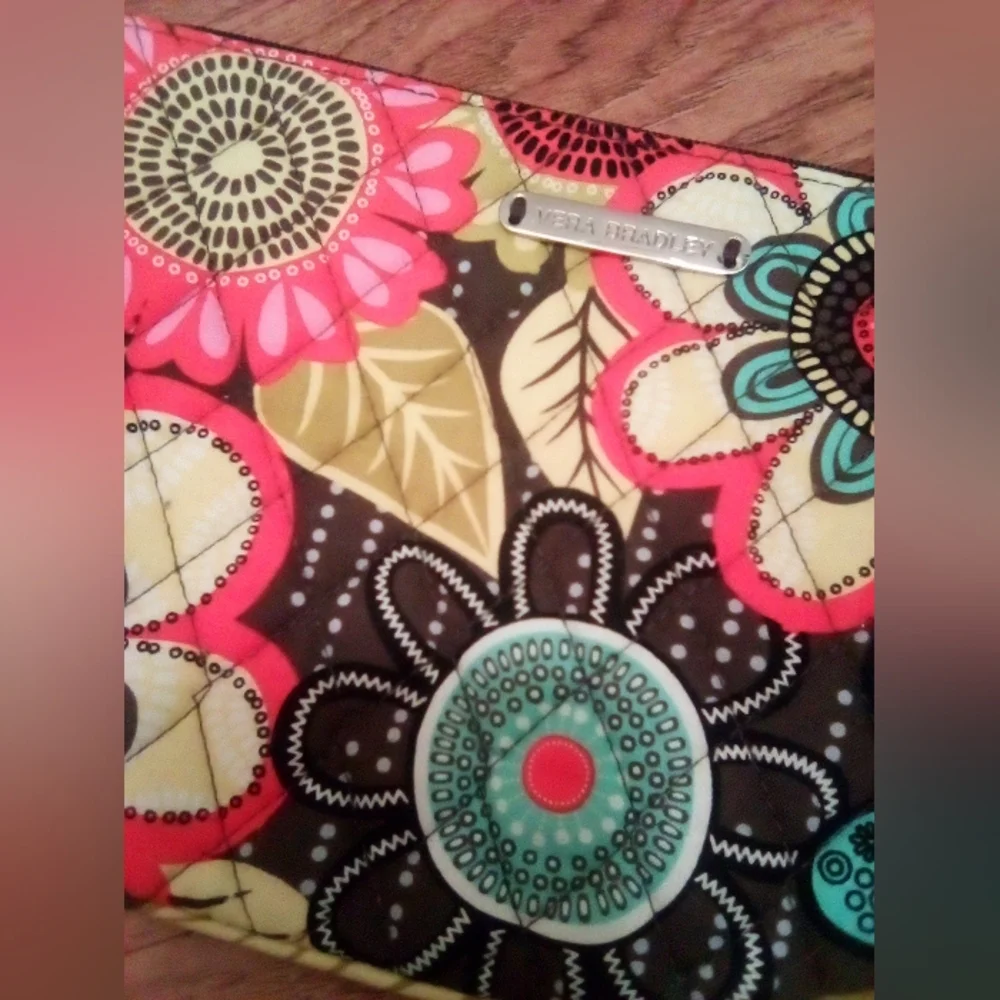 Vera Bradley Quilted Floral Cosmetic Bag